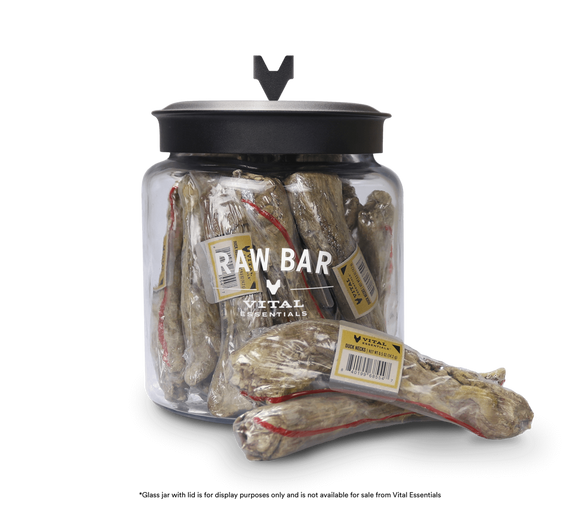 Vital Essentials Raw Bar Freeze Dried Raw Duck Necks Dog Snacks (24 Count)