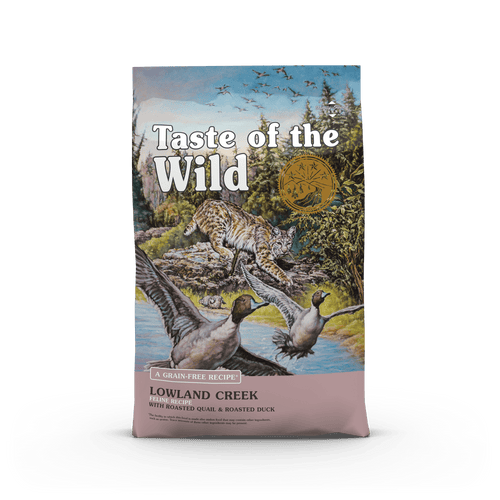 Taste Of The Wild Lowland Creek Feline Recipe with Roasted Quail & Roasted Duck (5-lb)