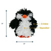 Tall Tails Real Feel Fluffy Penguin with Squeaker Dog Toy