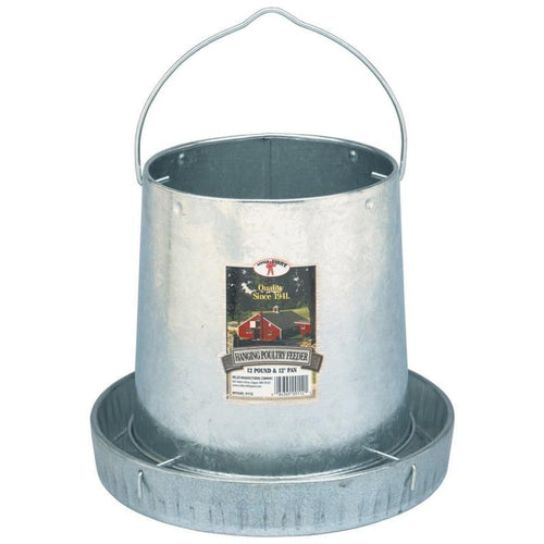 LITTLE GIANT GALV HANGING POULTRY FEEDER (12 LB)