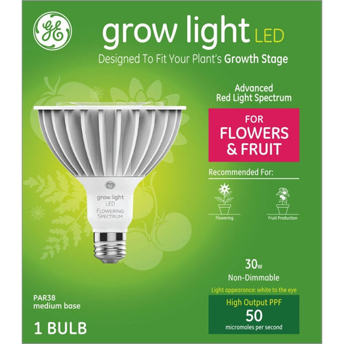 GE Grow Light LED Bulb Flowers & Fruit (9 Watt)